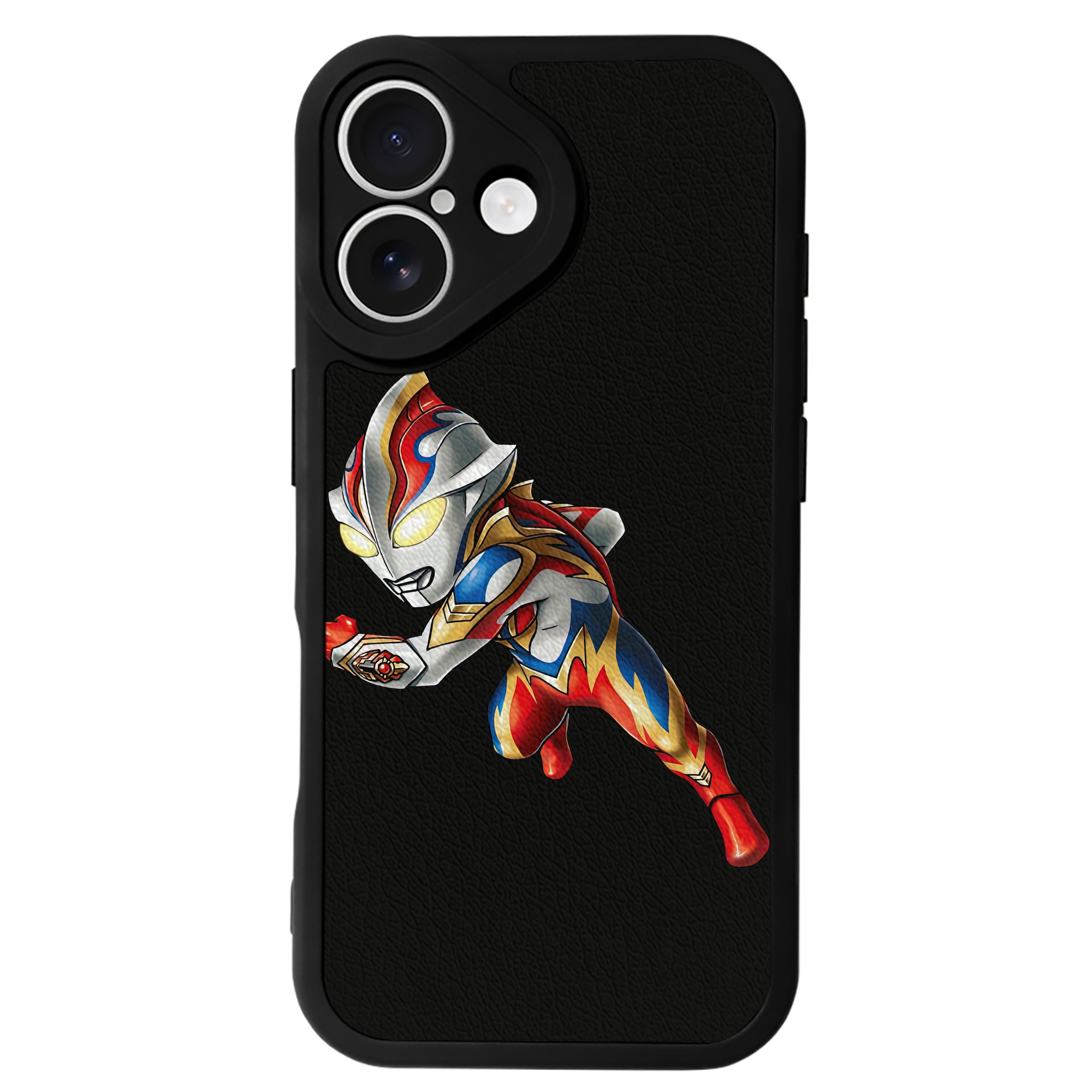 （画像用） ウルトラマン Ultraman 【iPhone 16シリーズ対応】シリコンスマホケース（レザー調） 材質：シリコン